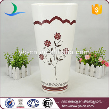 Grand vase à fleurs ovales en céramique pour décoration de maison